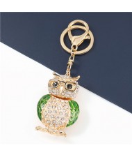 3 Colors Available Cute Owl Shape Handbag Pendant Key Chain