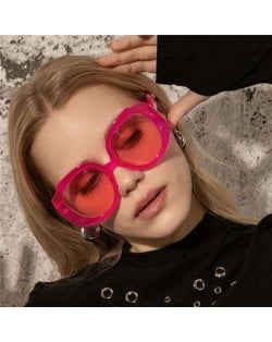 4 Colors Available Candy Color Round Frame U.S. Online Celebrity Vogue Wholesale Sunglasses