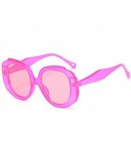 4 Colors Available Candy Color Round Frame U.S. Online Celebrity Vogue Wholesale Sunglasses