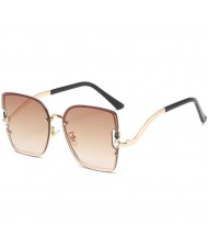 4 Colors Available Gradient Color Frameless U.S. and European Vogue Wholesale Sunglasses