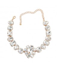 Cubic Zirconia Watermelon Pendant U.S. High Fashion Wholesale Jewelry Costume Necklace