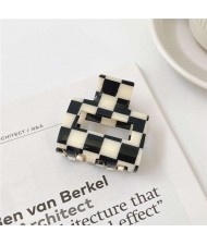 Classic Black and White Checkered Design Women Popular Hair Clip/ Accessories - NO.1