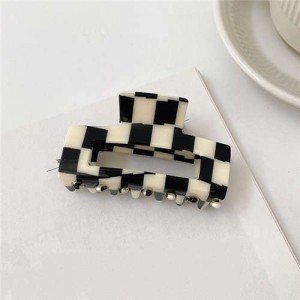 Classic Black and White Checkered Design Women Popular Hair Clip/ Accessories - NO.4