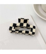 Classic Black and White Checkered Design Women Popular Hair Clip/ Accessories - NO.4