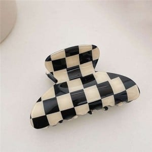 Classic Black and White Checkered Design Women Popular Hair Clip/ Accessories - NO.5