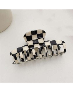 Classic Black and White Checkered Design Women Popular Hair Clip/ Accessories - NO.6