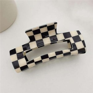 Classic Black and White Checkered Design Women Popular Hair Clip/ Accessories - NO.7