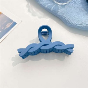 Light Blue Elegant Unique Design Resin Hair Accessories Clip - NO.1