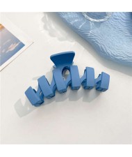 Light Blue Elegant Unique Design Resin Hair Accessories Clip - NO.3