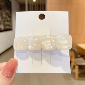 Korean Fashion Heart Shape Design Artificial Opal Hair Clip
