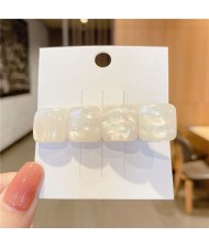 Korean Fashion Heart Shape Design Artificial Opal Hair Clip