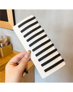 (10 Pieces Set) Digit One Shape Simple Design Korean Fashion Hair Clips Set - Black