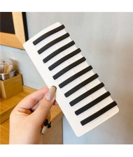 (10 Pieces Set) Digit One Shape Simple Design Korean Fashion Hair Clips Set - Black