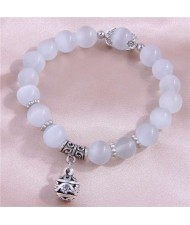 Opal Beads with Folk Design Ball Pendant Minimalist Women Wholesale Bracelet