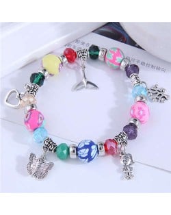 Cute Floral Beads High Fashion Charm Women Wholesale Bracelet