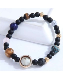 U.S. and European High Fashion Lava Beads Women Wholesale Bracelet