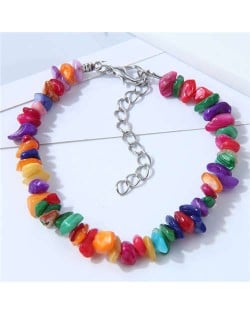 Seashore Stone Fashion Unique Gravel Design Women Wholesale Bracelet - Multicolor