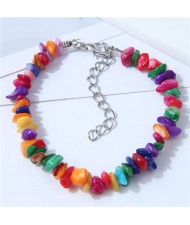 Seashore Stone Fashion Unique Gravel Design Women Wholesale Bracelet - Multicolor