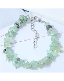 Seashore Stone Fashion Unique Gravel Design Women Wholesale Bracelet - Green