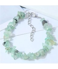 Seashore Stone Fashion Unique Gravel Design Women Wholesale Bracelet - Green