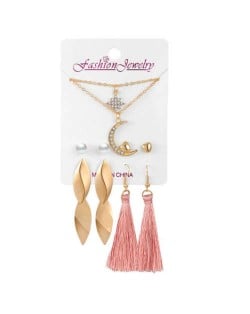 Tassel and Dangle Wholesale Women Earrings Set