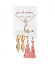 Tassel and Dangle Wholesale Women Earrings Set