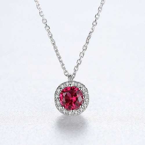 Ruby pendant discount necklace womens
