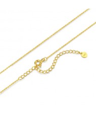 No Pendant 925 Sterling Silver Chain Minimalist Necklace