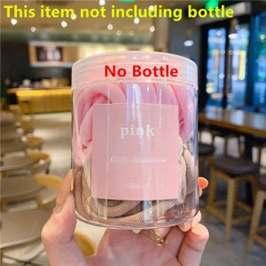 (No Bottle) Simple Candy Color Wholesale 28 Pieces Set Cloth Material Hair Band - Pink Khaki