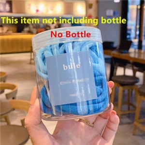 (No Bottle) Simple Candy Color Wholesale 28 Pieces Set Cloth Material Hair Band - Blue
