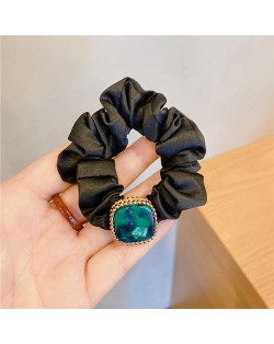 French Temperament Satin Girls Simple Hair Accessories Headband - Green