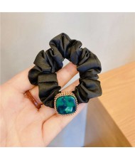 French Temperament Satin Girls Simple Hair Accessories Headband - Green