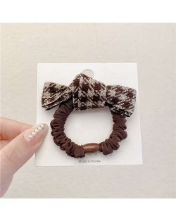 Premium Vintage French Style Elastic Hair Rope - Brown