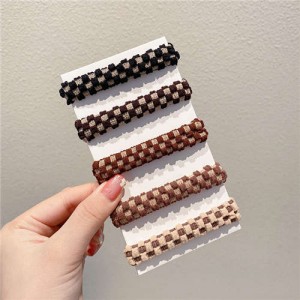 Thick Design Popular 5 Pieces Set Women Wholesale Hair Band - Square