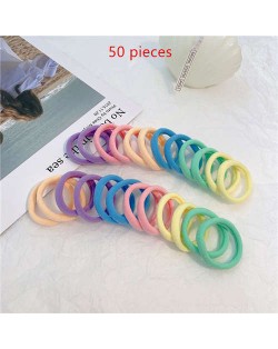 Seamless High-stretch Rubber Durable 50 Pieces Set Headband - Candy Colorful