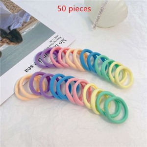 Seamless High-stretch Rubber Durable 50 Pieces Set Headband - Candy Colorful