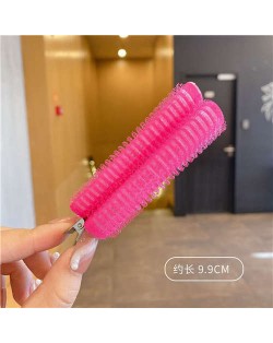 Korean Style Fashion Hair Fluffy Bangs Hair Clip - Rose