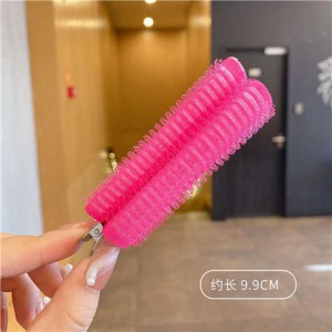 Korean Style Fashion Hair Fluffy Bangs Hair Clip - Rose