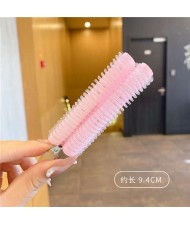 Korean Style Fashion Hair Fluffy Bangs Hair Clip - Pink