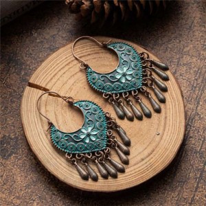 Traditional Folk Floral Vintage Design Women Bohemian Wholesale Earrings