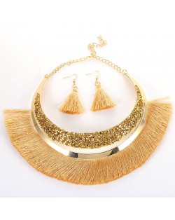 Enamel Evil Eye Theme Bohemian Fashion 18K Gold Plated Wholesale Women Costume Necklace - Blue