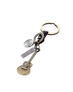 Vintage Guitar Pendant Punk Fashion Key Chain