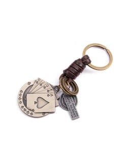 Vintage Poker Pendant Unique Punk Fashion Key Chain/ Accessories