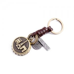 French Places of Interest Design Bottle Cap Vintage Fashion Key Chain/ Accessories