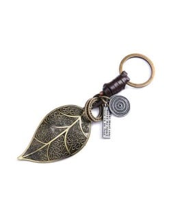 Vintage Fashion Leaf Pendant Ethnic Style Key Chain/ Accessories