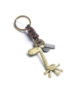 Cute Giraffe Pendant Vintage Fashion Key Chain/ Accessories