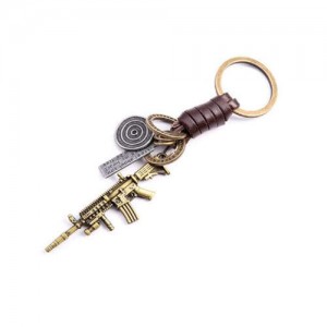 Vintage Fashion Submachine Gun Pendant Key Chain/ Key Accessories