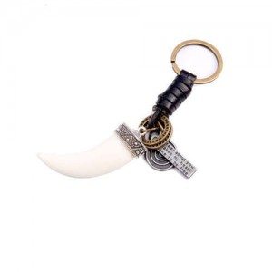 Ethnic Tooth Pendant Vintage Fashion Key Chain/ Key Accessories