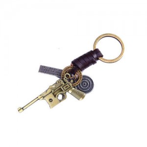 Vintage Fashion Pistol Pendant Key Chain/ Key Accessories