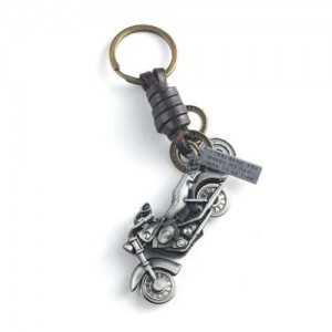 Vintage Fashion Motorcycle Pendant Key Chain/ Key Accessories - Silver